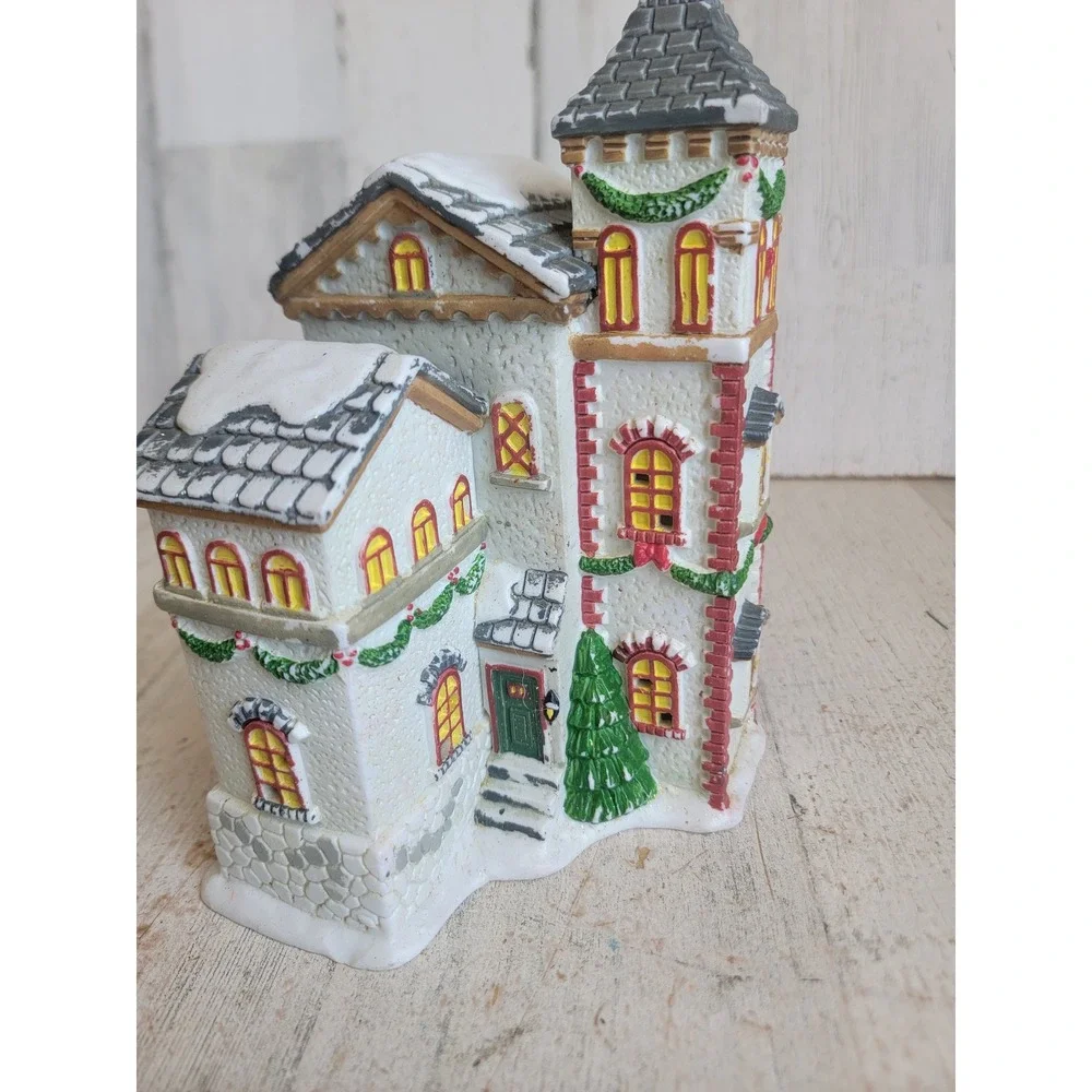Vintage trim a home court house village accessory Xmas home decor figure